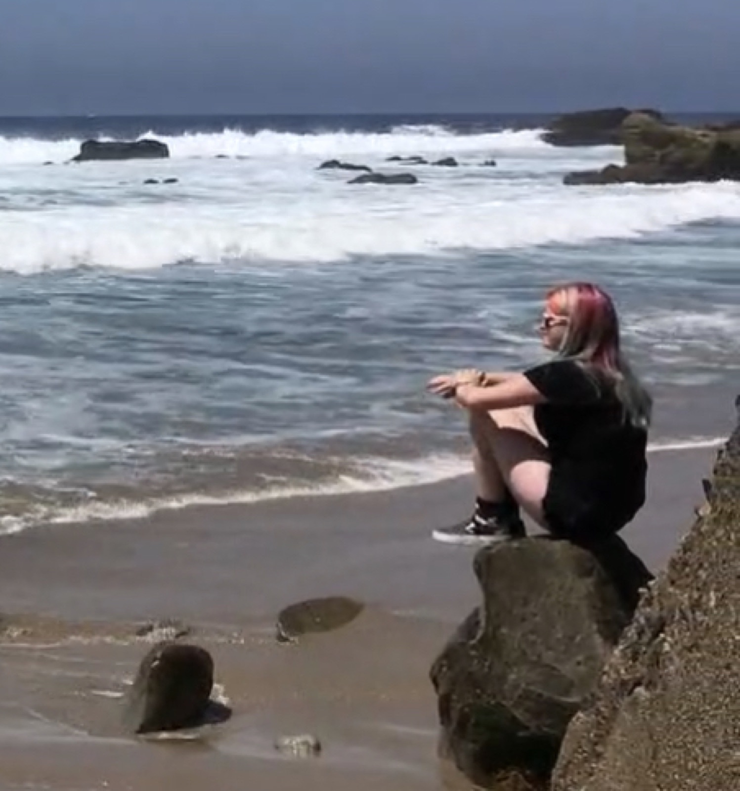 Emily on the beach
