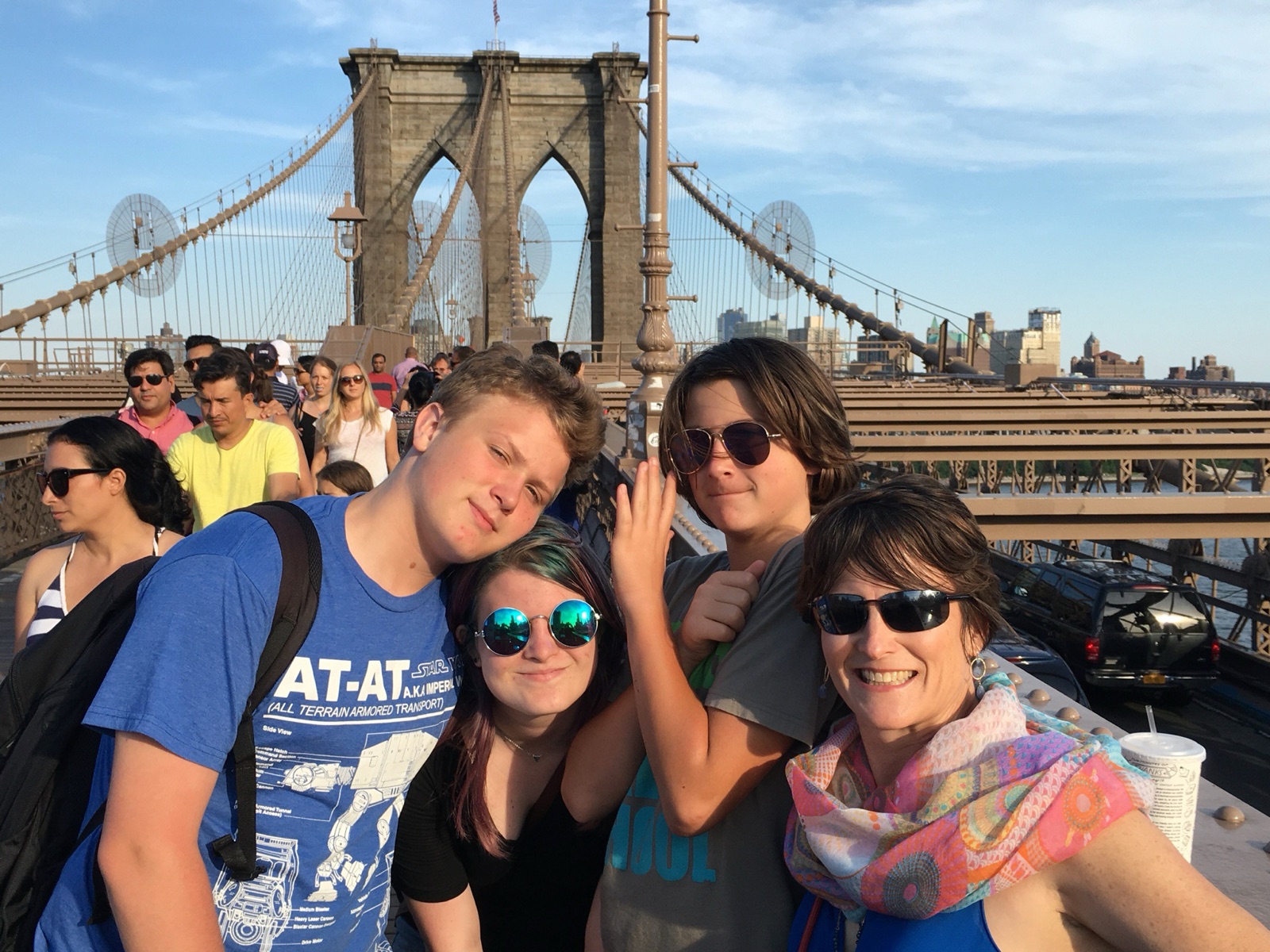 Emily with her family